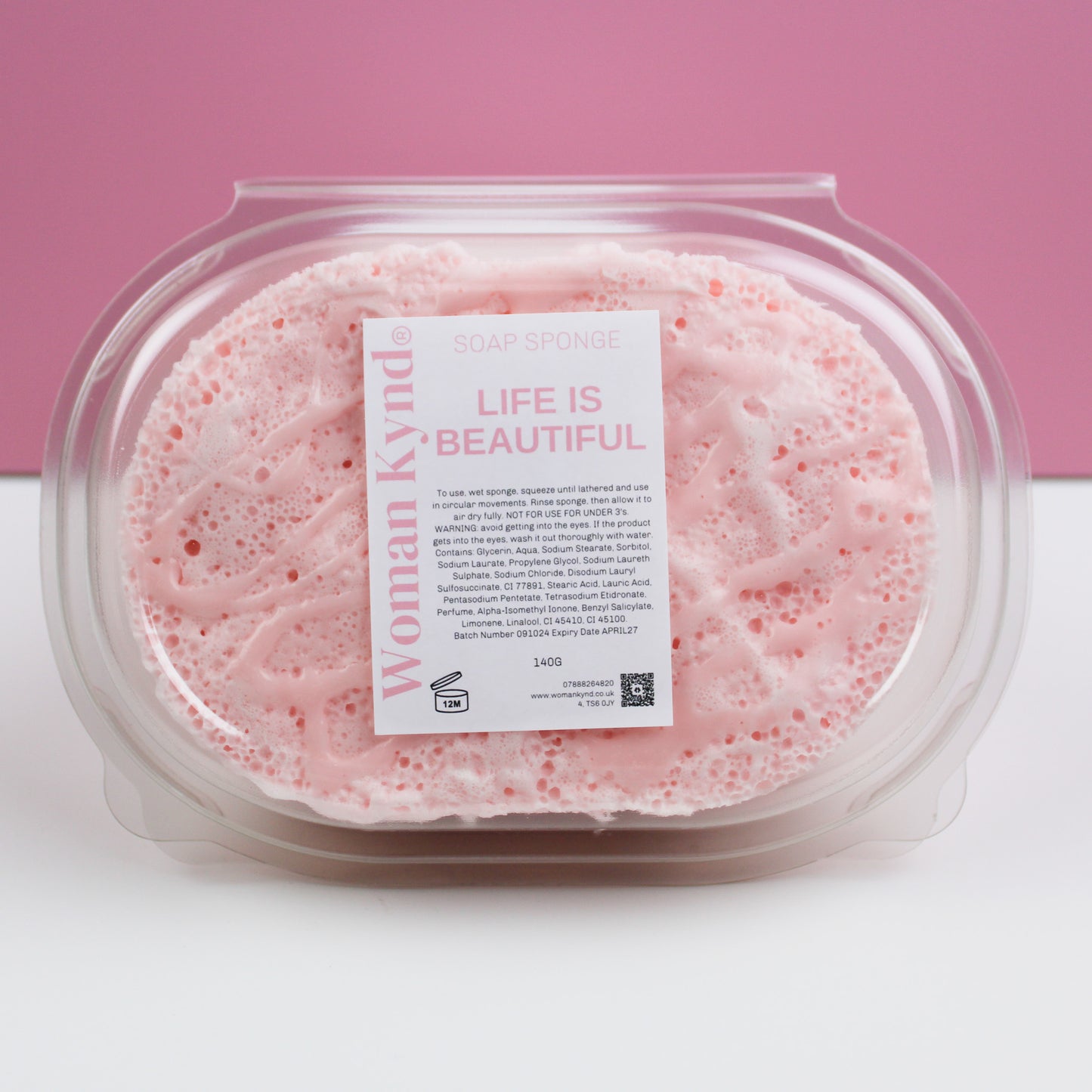 Life is Beautiful Soap Sponge