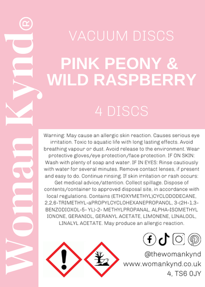 Pink Peony & Wild Raspberry Vac Discs