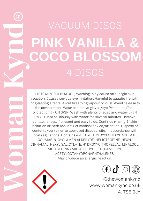 Pink Vanilla & Coco Blossom Vac Discs